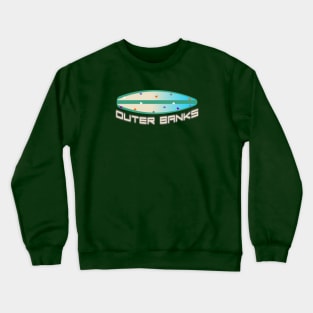 Outer banks north carolina surfing Crewneck Sweatshirt